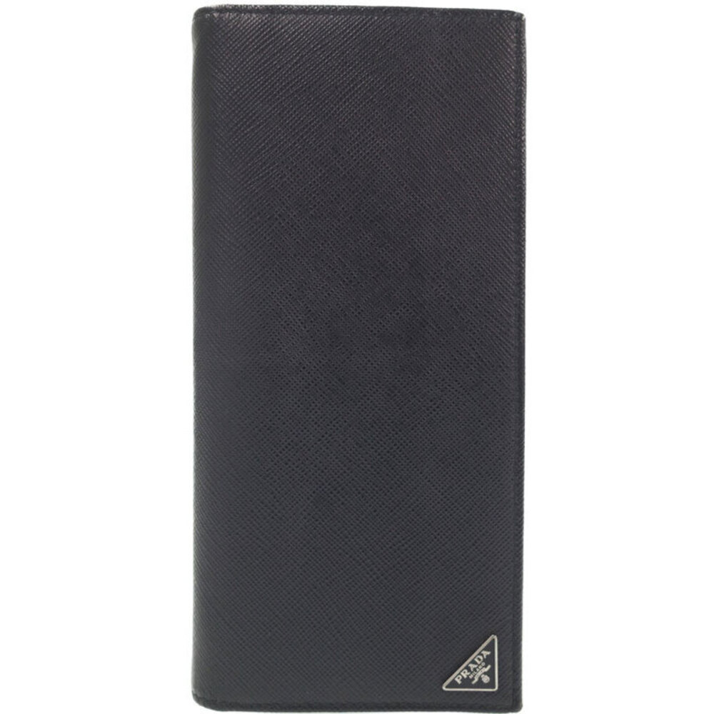 Prada Leather Bi fold Long Wallet